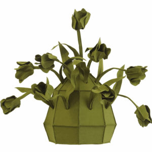 tulip wallvase stone