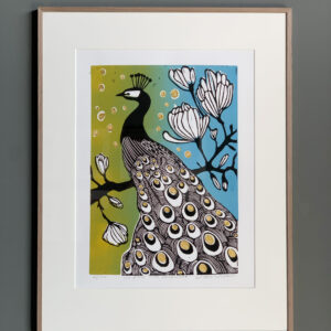 de pauw in de sterrennacht