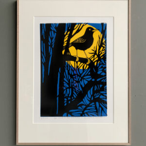 de merel in het maanlicht