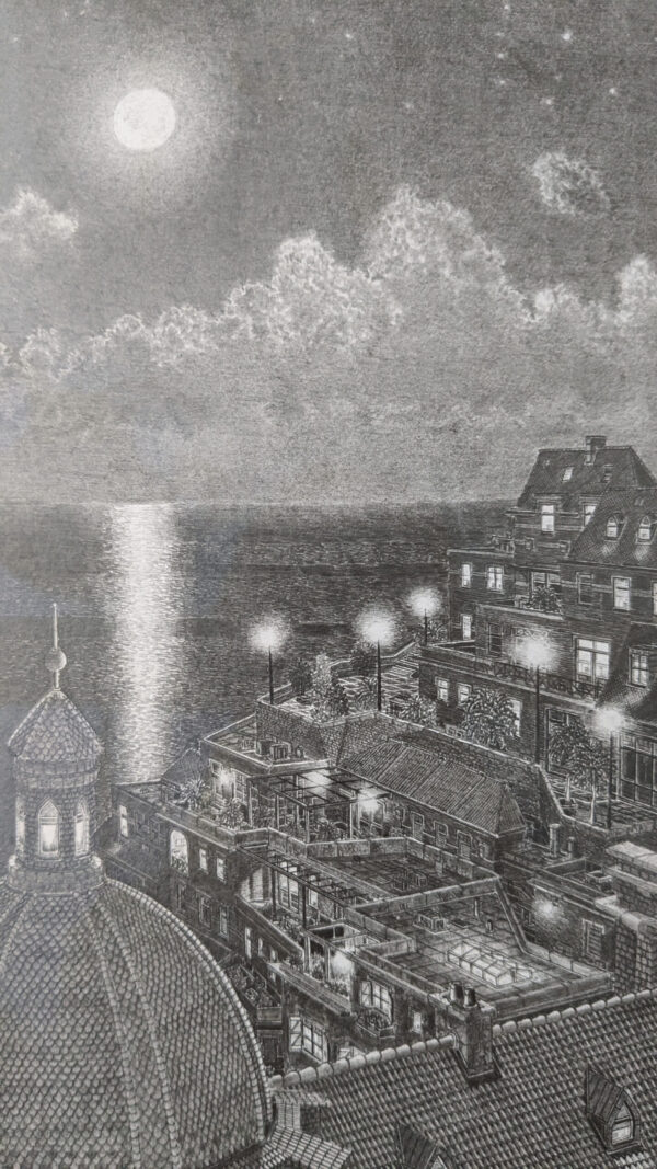 village in the moonlight - Image 3