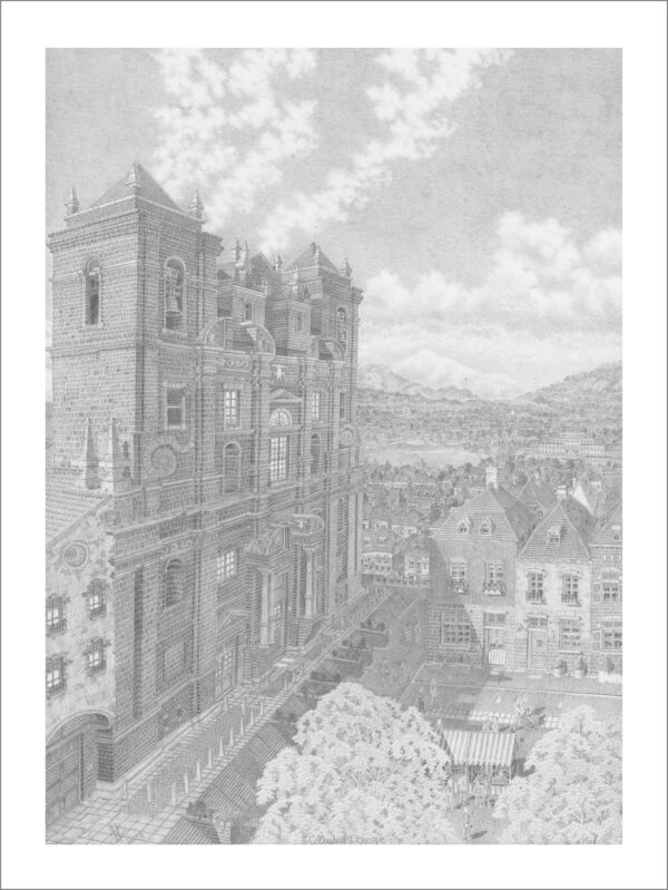 cathedral cityscape