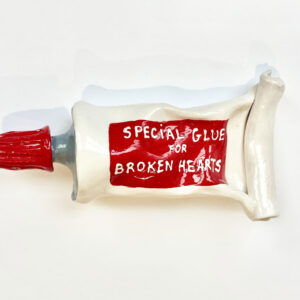 special glue for broken hearts (white-red)