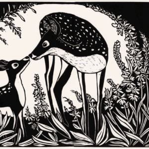 het hert en haar jong